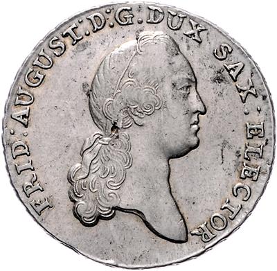 Sachsen, Friedrich August III. 1763-1806 - Münzen, Medaillen und Papiergeld