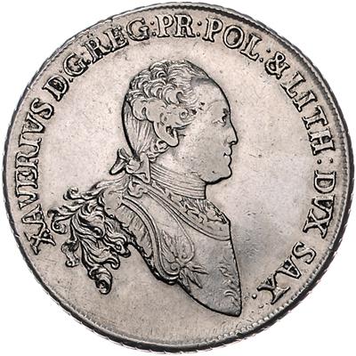 Sachsen, Xaver als Administrator 1763-1768 - Mince, medaile a papírové peníze
