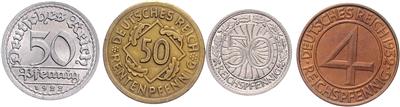 Weimarer Republik - Coins, medals and paper money