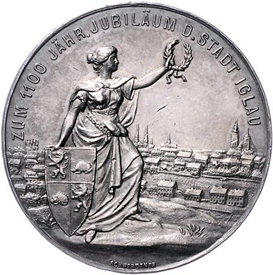 1100jähriges Jubiläum der Stadt Iglau 1899 - Münzen, Medaillen und Papiergeld