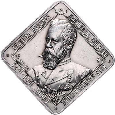 25jähriges Jubiläum der Bolzenschützengilde "Fuchs" in Wien 1893 - Coins, medals and paper money