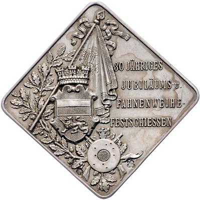 30jähriges Jubiläums- und Fahnenweihfestschießen in Mödling im August 1899 - Monete, medaglie e cartamoneta