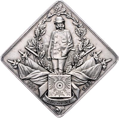 40jähriges Jubiläum der k. k. Privilegierten Schützenkompagnie in St. Pölten am 28. Juni 1893 - Monete, medaglie e cartamoneta