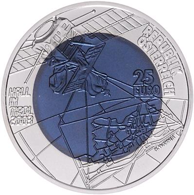 Bimetall Niobmünze Stadt Hall - Münzen, Medaillen und Papiergeld