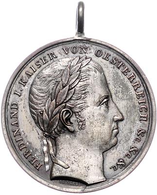 Erstes Kaiserliches Freischießen in Bregenz 1847 - Mince, medaile a papírové peníze