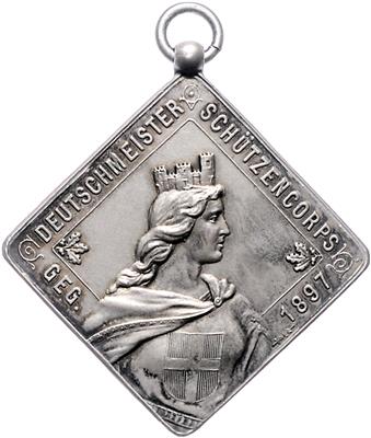 Fahnenweihe Festschießen des Deutschmeister Schützenkorps in Wien im Oktober 1899 - Monete, medaglie e cartamoneta