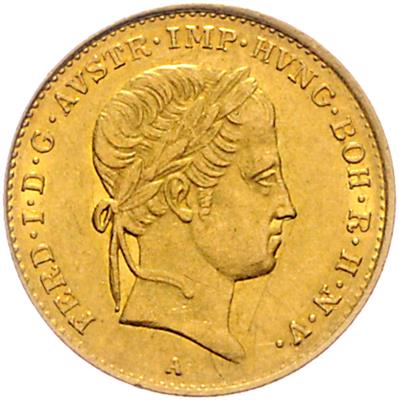 Ferdinand I. GOLD - Münzen, Medaillen und Papiergeld