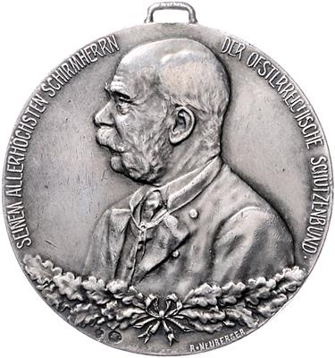 I. österreichische Jungschützenkonkurrenz und Kaiserhuldigung in Wien 1914 - Mince, medaile a papírové peníze