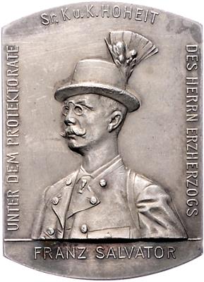 I. OÖ Landesschießen in Linz unter dem Protektorat von Eh. Franz Salvator 1903 - Monete, medaglie e cartamoneta
