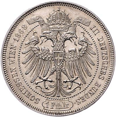 III. deutsches Bundesschießen in Wien 1868 - Mince, medaile a papírové peníze