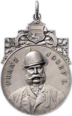 Kaiser Huldigungs- und Milleniumsfestschießen in Mödling 1904 - Mince, medaile a papírové peníze