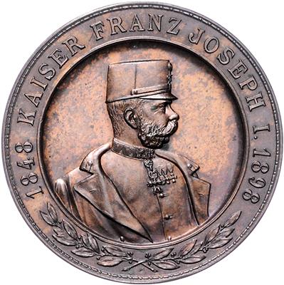 Kaiserjubiläumsschießen auf dem Berg Isel 1898 - Mince, medaile a papírové peníze
