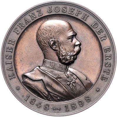 Kaiserjubiläumsschießen in Innsbruck 1898 - Mince, medaile a papírové peníze
