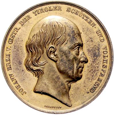 Schützenfest in Meram am 18. Mai 1851 - Mince, medaile a papírové peníze