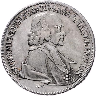 Sigismund Graf von Schrattenbach - Coins, medals and paper money