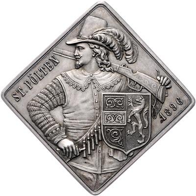 VIII. NÖ Landes- und Jubiläumsschießen in St. Pölten vom 19. bis 26. Juli 1896 - Coins, medals and paper money