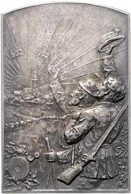 X. NÖ Landes- und 300jähriges Jubiläumsschießen in Stockerau 1902 - Monete, medaglie e cartamoneta