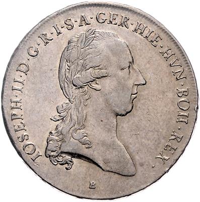 (4 AR) a) Josef II. - Münzen, Medaillen und Papiergeld