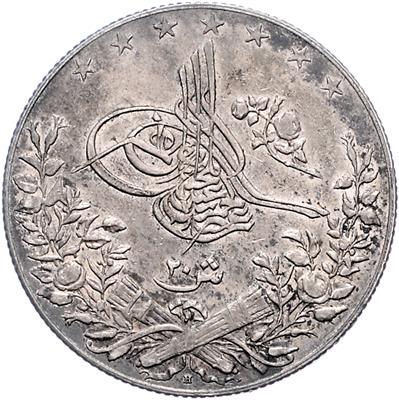 Ägypten, Abdul Hamid II. 1876-1909 - Münzen, Medaillen und Papiergeld