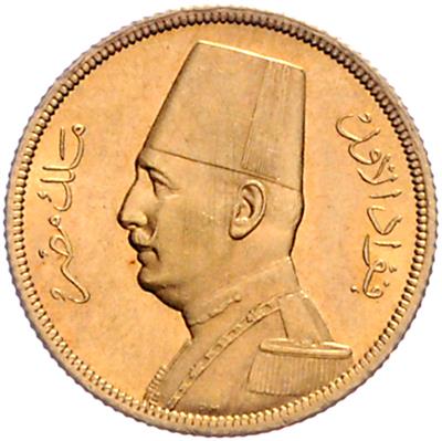 Ägypten, Fuad I. 1917-1936 GOLD - Münzen, Medaillen und Papiergeld