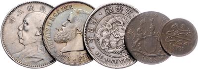 Amerika/Asien - Mince, medaile a papírové peníze