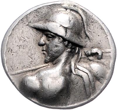 Baktrien, Eukratides I., ca. 170-145 v. C. - Mince, medaile a papírové peníze