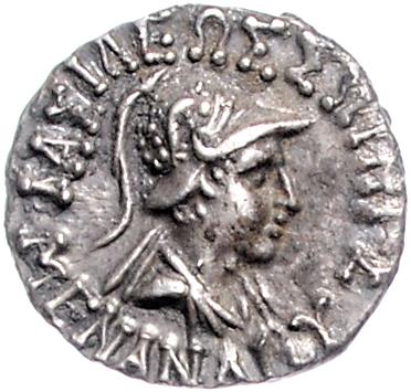 Baktrien, Menander I., ca. 160-140 v. C. - Mince, medaile a papírové peníze