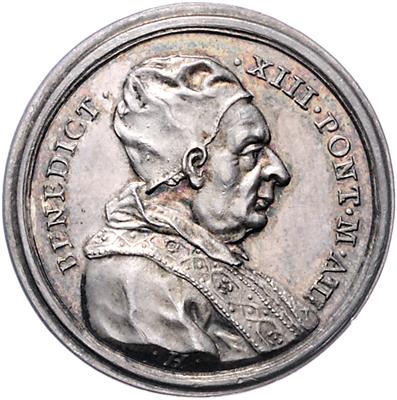 Benedikt XIII. 1724-1730 - Mince, medaile a papírové peníze