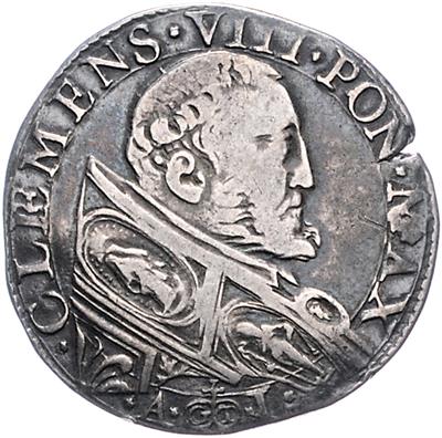 Clemens VIII. 1592-1605 - Mince, medaile a papírové peníze
