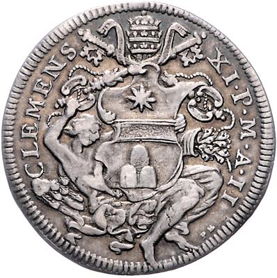 Clemens XI. 1700-1721 - Mince, medaile a papírové peníze