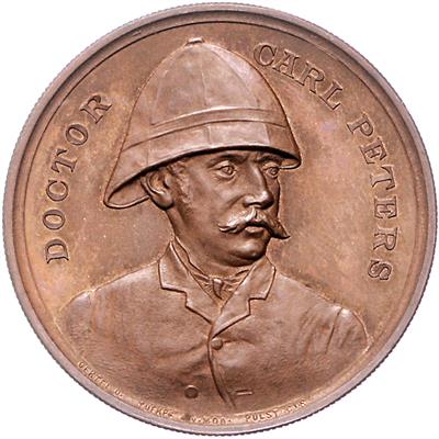 Dr. Carl Peters *1856 +1918 - Coins, medals and paper money