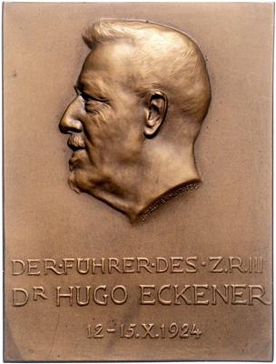 Dr. Hugo Eckener, Luftfahrtpionier - Münzen, Medaillen und Papiergeld