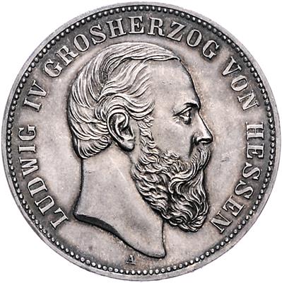 Hessen, Ludwig IV. 1877-1892 - Münzen, Medaillen und Papiergeld