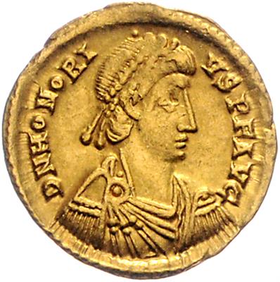 Honorius 395-423 GOLD - Münzen, Medaillen und Papiergeld