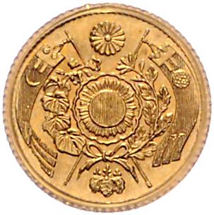 Japan, Mutsuhito 1867-1912 GOLD - Mince, medaile a papírové peníze