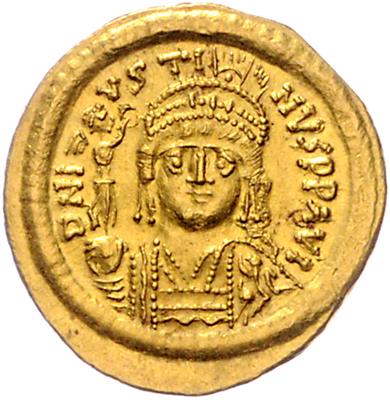Justinus II. 565-578 GOLD - Münzen, Medaillen und Papiergeld