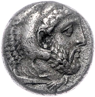 Könige von Makedonien, Amyntas ca. 393-370 v. C. - Mince, medaile a papírové peníze