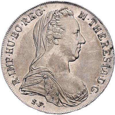Maria Theresia - Mince, medaile a papírové peníze