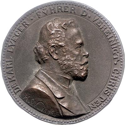 Medailleur Konrad Widter/ Bürgermeister Dr. Karl Lueger - Coins, medals and paper money