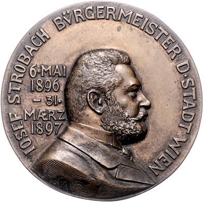 Medailleur Konrad Widter/ Bürgermeister Josef Strobach - Münzen, Medaillen und Papiergeld
