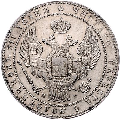 Nikolaus I. 1825-1855 - Mince, medaile a papírové peníze
