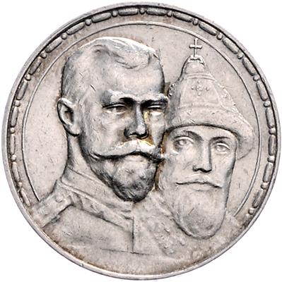 Nikolaus II. 1894-1917 - Mince, medaile a papírové peníze