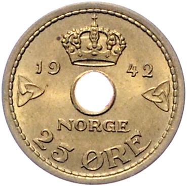 Norwegen - Mince, medaile a papírové peníze