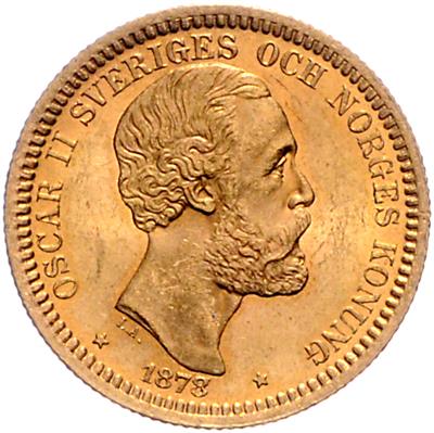 Oskar II. 1872-1907 GOLD - Mince, medaile a papírové peníze