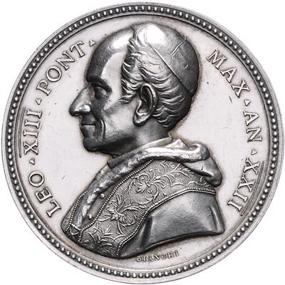 Papst Leo XIII. 1878-1903 - Coins, medals and paper money