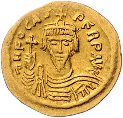 Phocas 602-610, GOLD - Münzen, Medaillen und Papiergeld