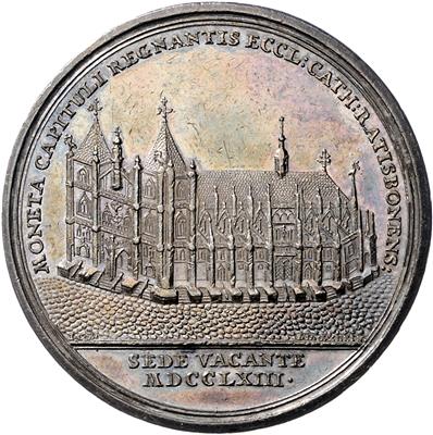Regensburg Bistum, Sedisvakanz 1763-1764 - Münzen, Medaillen und Papiergeld