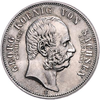 Sachsen, Georg 1902-1904 - Coins, medals and paper money