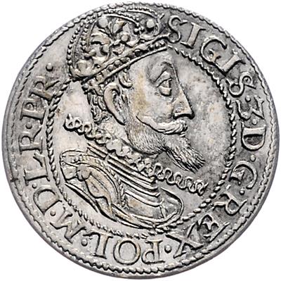 Sigismund III. 1587-1632 Danzig - Mince, medaile a papírové peníze