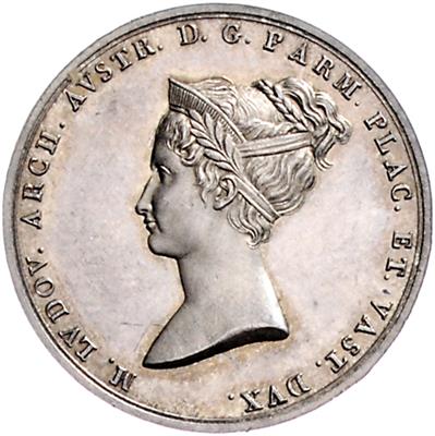 Ankunft Eh. Marie Luise in Parma 1816 - Mince, medaile a papírové peníze